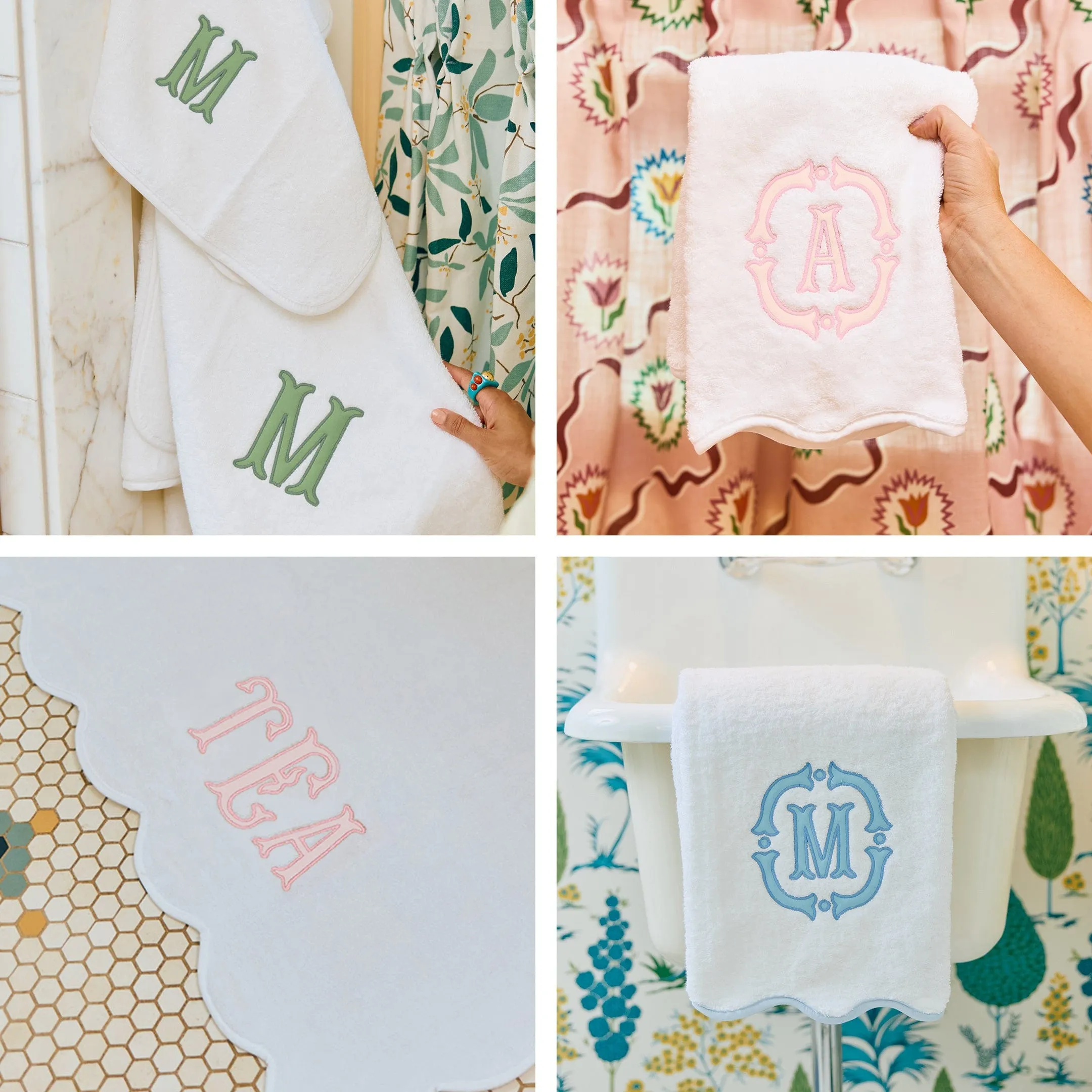 Scallop Bath Mat Bundle