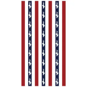 Shark Blue Stripe Bath Towel