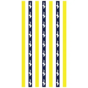 Shark Blue Stripe Bath Towel