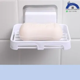 White Stick On Soap Dish Simple