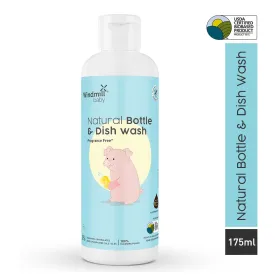 Windmill Baby Natural Bottle & Dish Wash Anti-Bacterial Liquid Cleanser - 175 ml